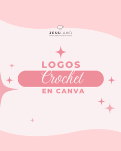 Logos de crochet personalizables: inspiración para tu marca de crochet en Canva